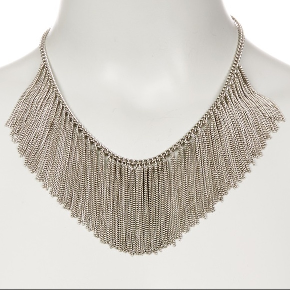 Natasha Jewelry - Chain Fringe Necklace by Natasha Accessories NWOT